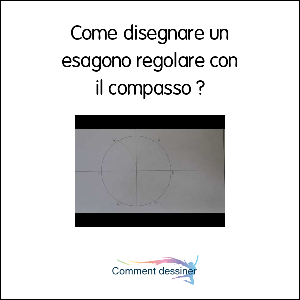 Come disegnare un esagono regolare con il compasso